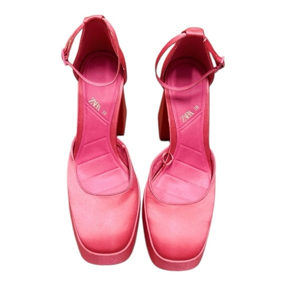 Zara pink platform shoes